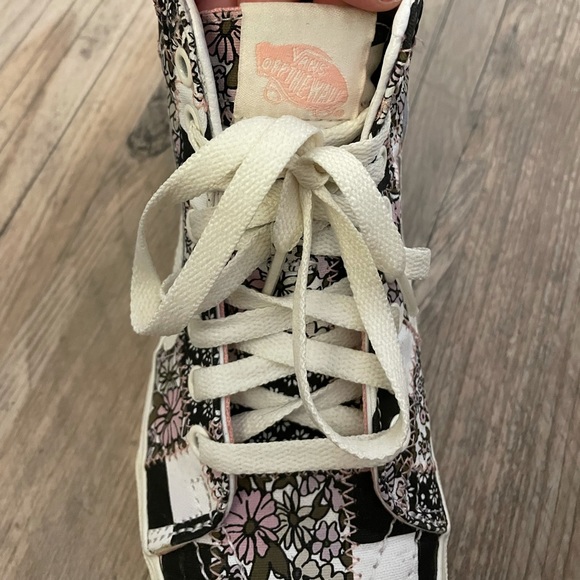 Free People Pink Patchwork Vans - Picture 2 of 3